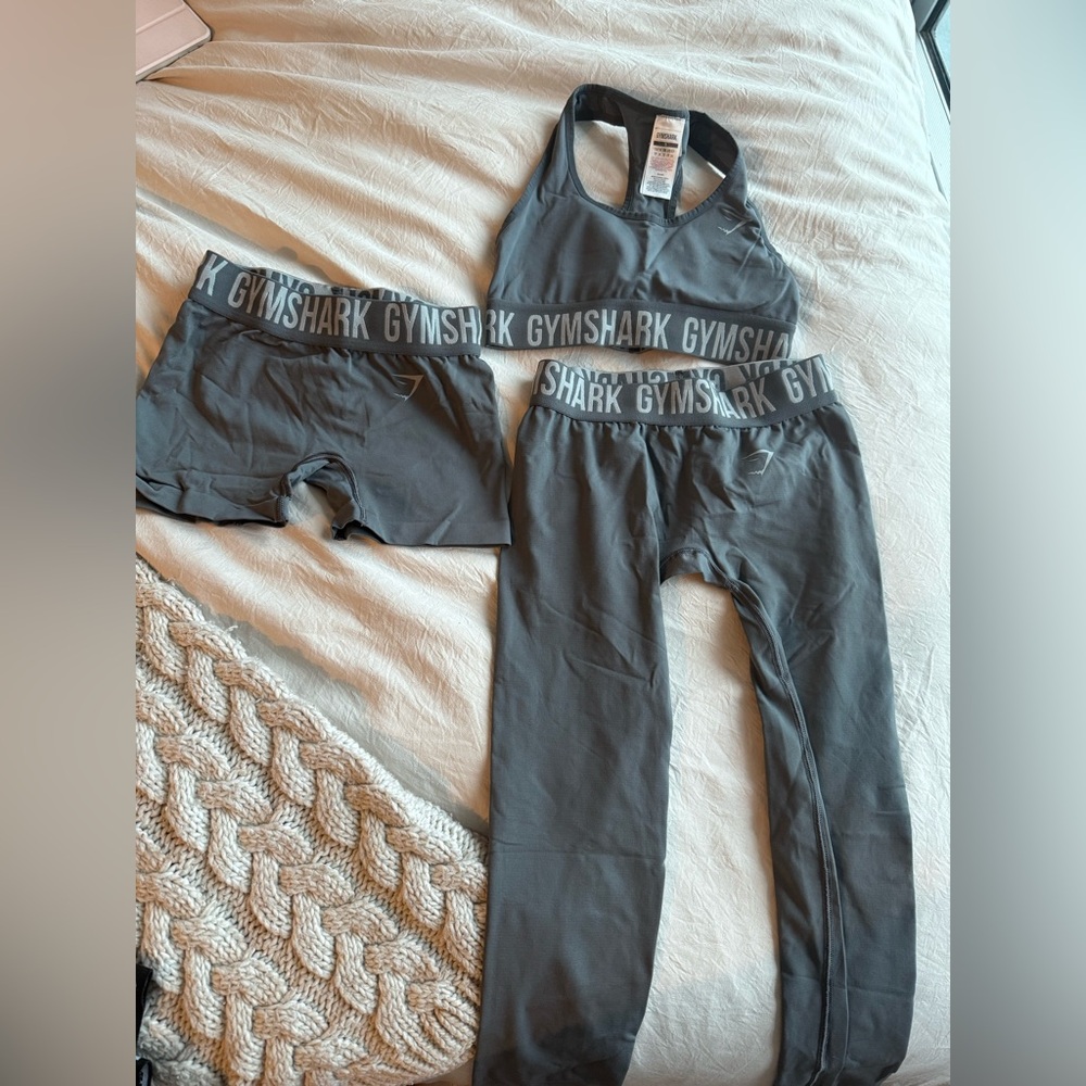 Gymshark Charcoal Workout Set